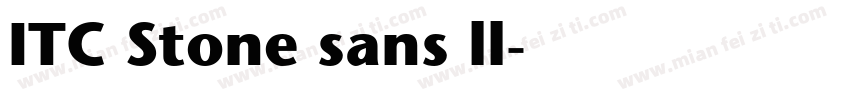 ITC Stone sans ll字体转换